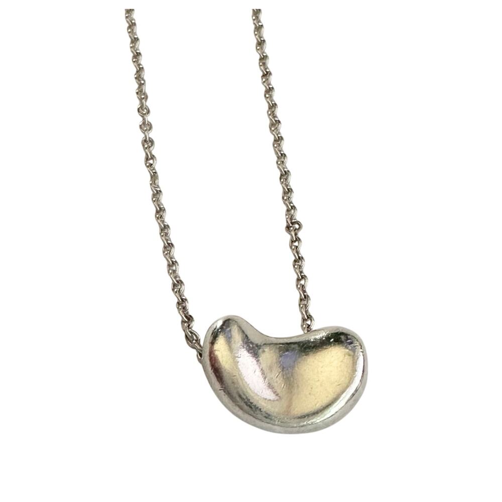 Tiffany & Co Elsa Peretti Small Bean Necklace - 18" Chain